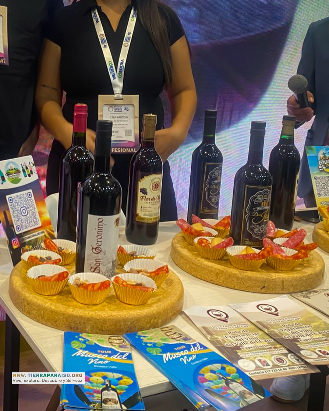 Exhibición premium de vinos y maridajes